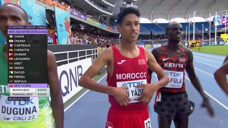 محطات الدوري الماسي.. العداء المغربي بنيزيد يحتل المركز الثاني في سباق 3000 متر موانع