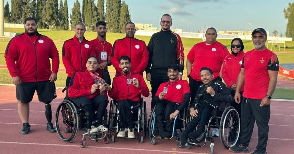 7 ميداليات لمنتخب البحرين لألعاب القوى لذوي العزيمة في ملتقى تونس الدولي