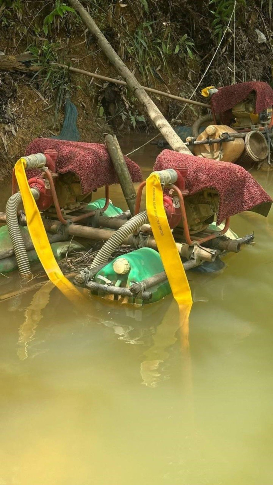 Illegal gold mining equipment seized in Jeli raid