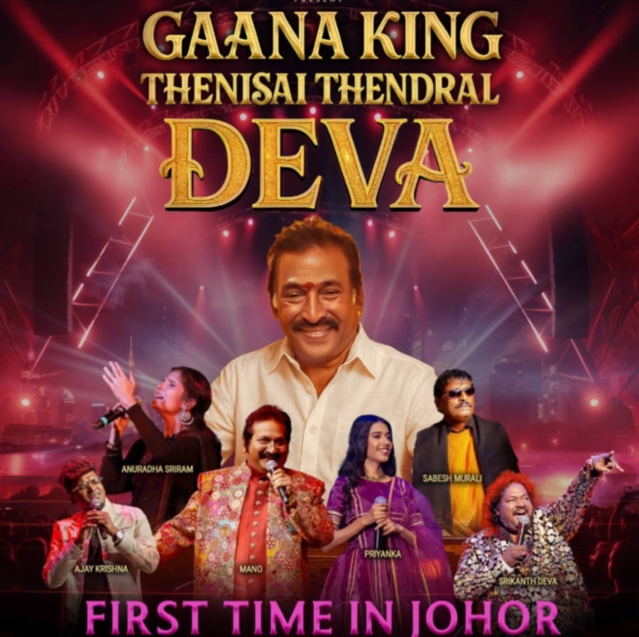 #SHOWBIZ: Tamil 'Gaana King' set to entertain music fans at Iskandar Puteri in August