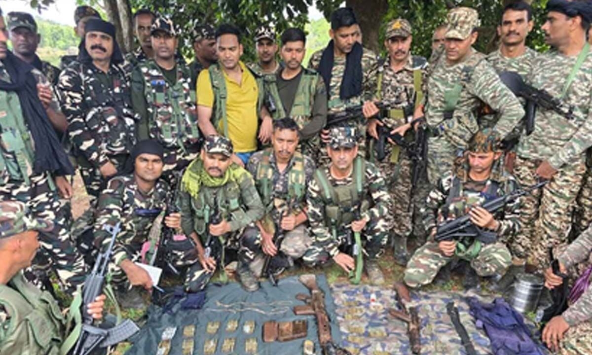 Cache of arms, IEDs recovered in anti-Maoist operation in Jharkhand's Latehar