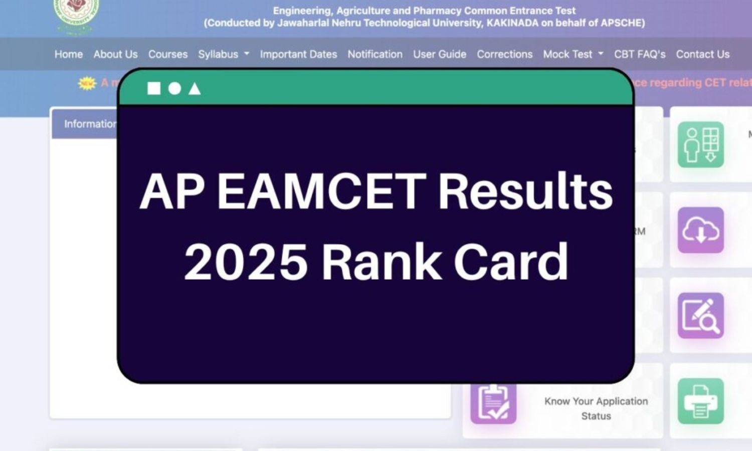 AP EAMCET 2025 Results Declared – Check Your Rank Card at cets.apsche.ap.gov.in
