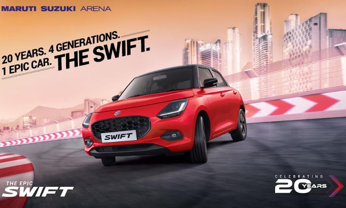 4 Generations of Driving Exhilaration: Maruti Suzuki Swift Celebrates 20th Anniversary