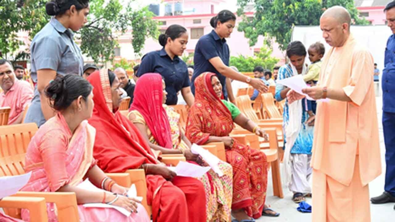 CM Yogi holds 'Janata Darshan' at Gorakhnath temple, assures resolution of issues to over 200 families