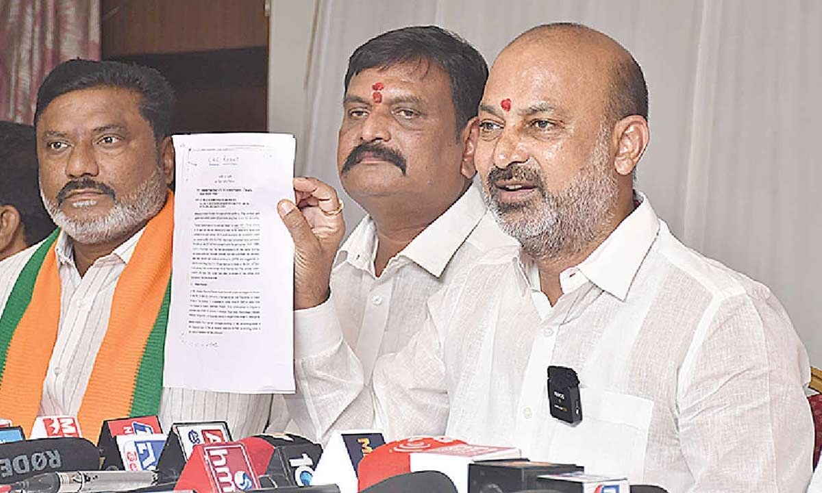 In Modi's words, KLIP was ATM for KCR family: Bandi Sanjay