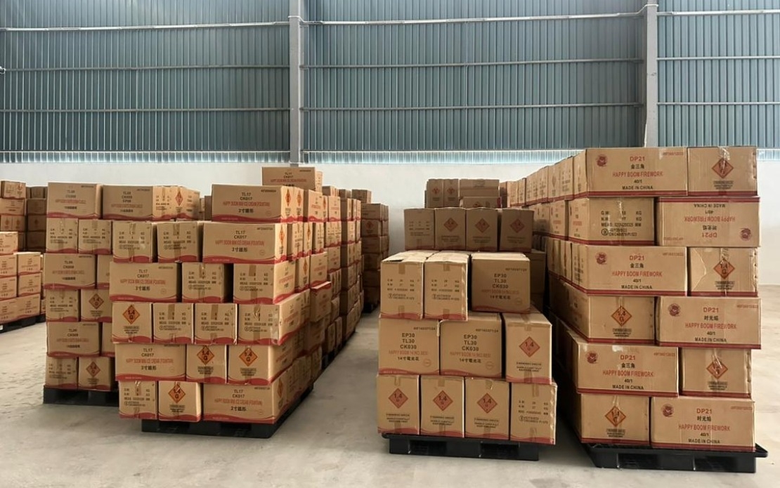 GOF Northern Brigade Seizes Over RM8 Mln Worth Of Firecrackers