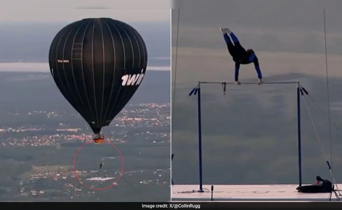 Video: Russian Gymnast Performs Gravity-Defying Stunts On Hot Air Balloon, Internet Reacts