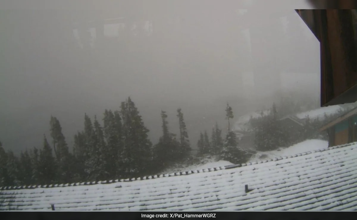 Pics: Rare Snow Hits Parts Of US In Summer, Internet Calls It "Pure Magic"