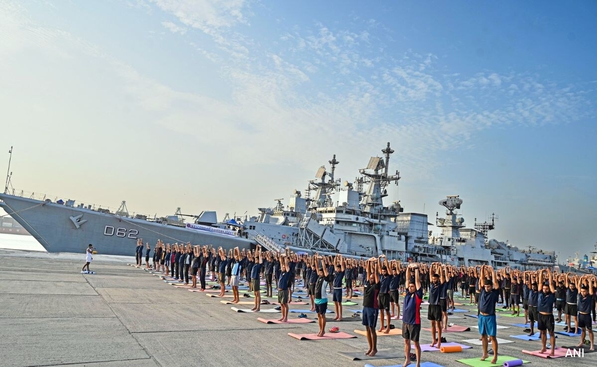 Over 11,000 Navy Personnel, Their Families To Join Yoga Day Event In Andhra