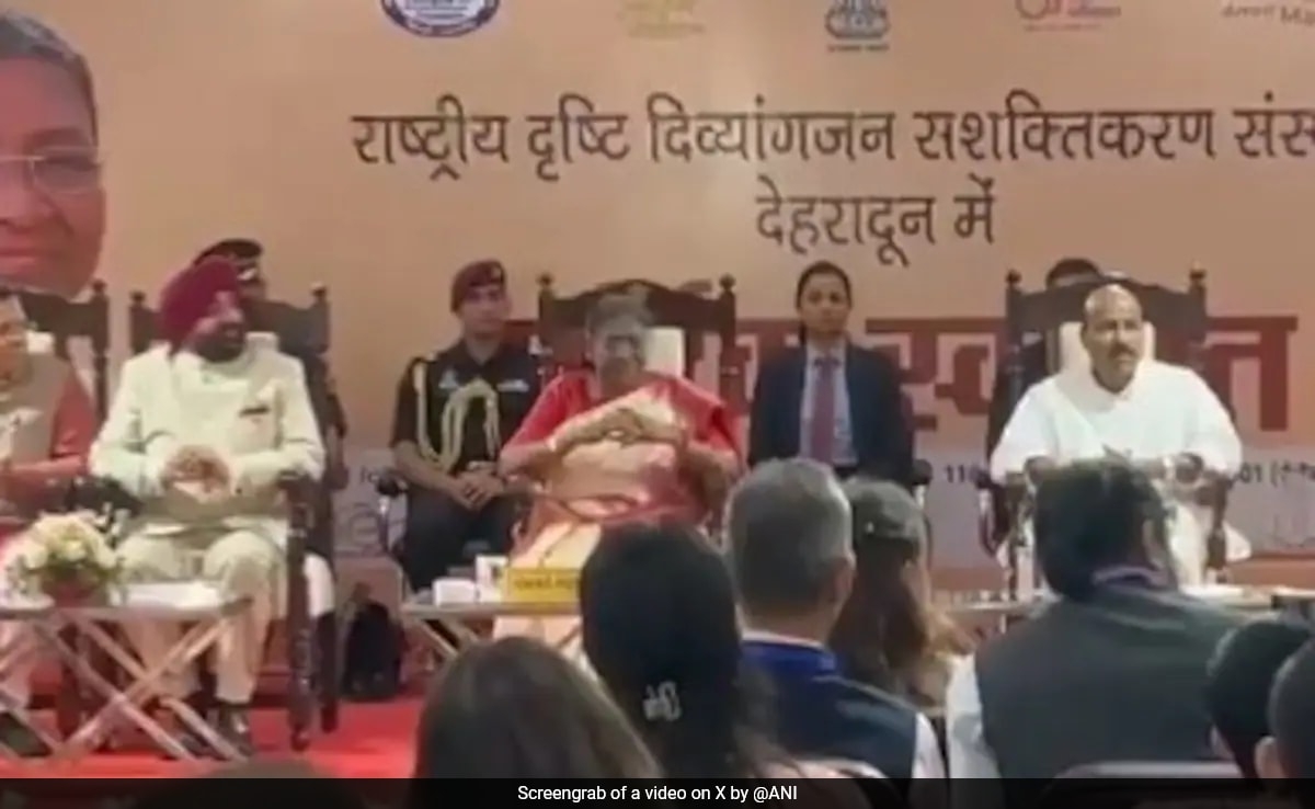 Video: President Turns Emotional As Visually Impaired Children Sing Birthday Song