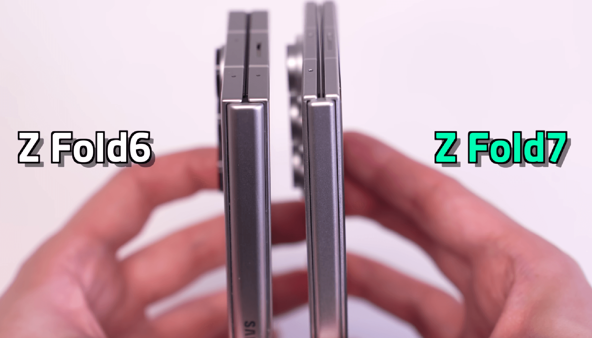 Samsung Galaxy Z Fold 7 looks stunningly slim in new leaked photo vs. Fold 6