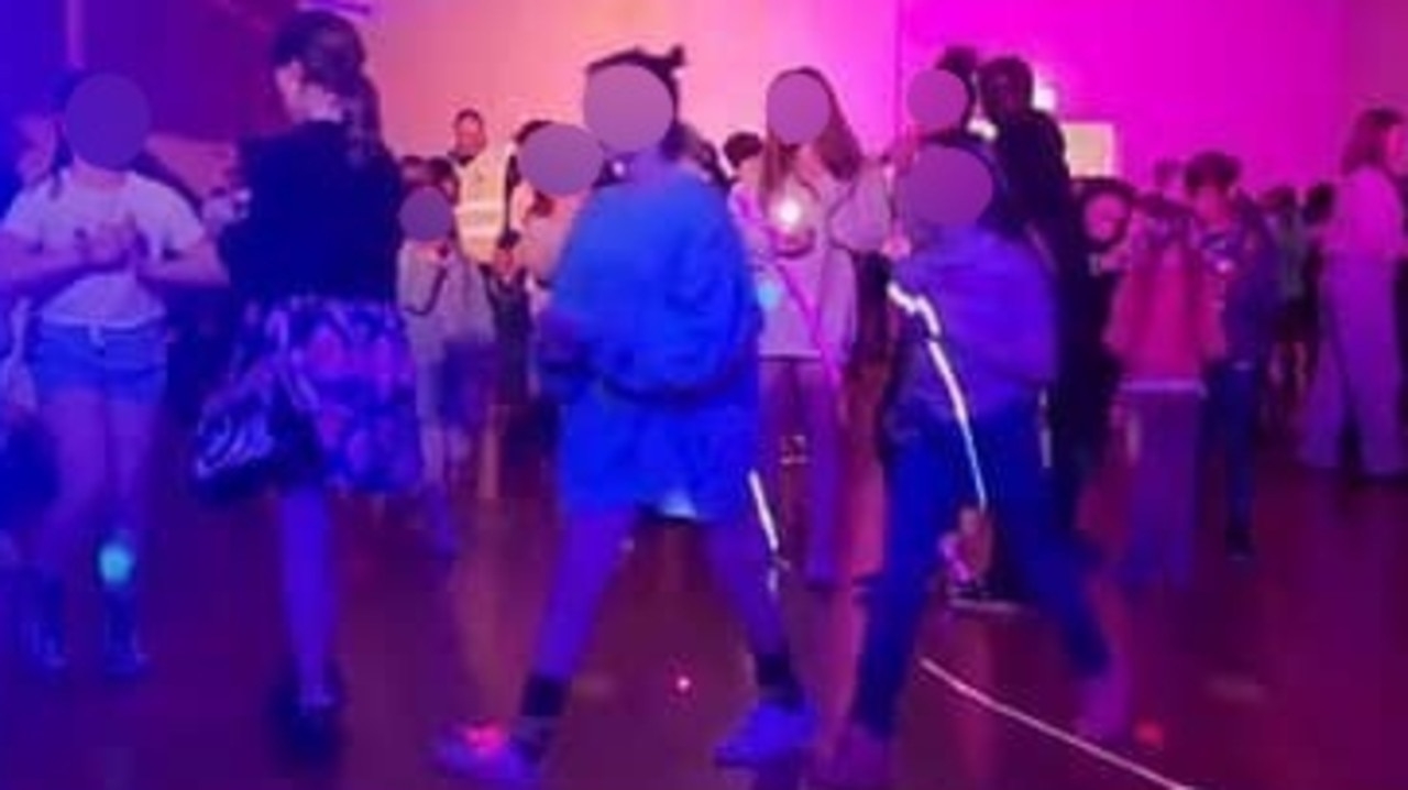 Aggressive boy forcibly removed from Ballarat Blue Light Disco