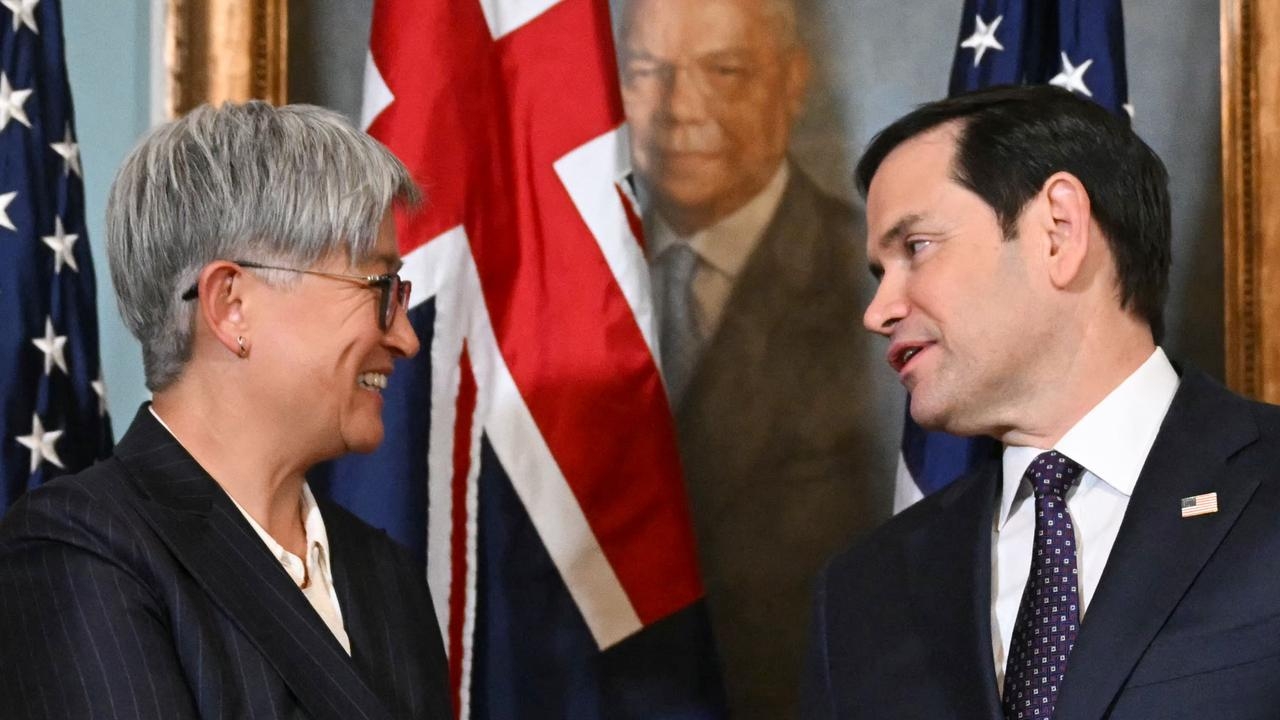 Penny Wong stresses AUKUS ‘benefits' in call with Marco Rubio