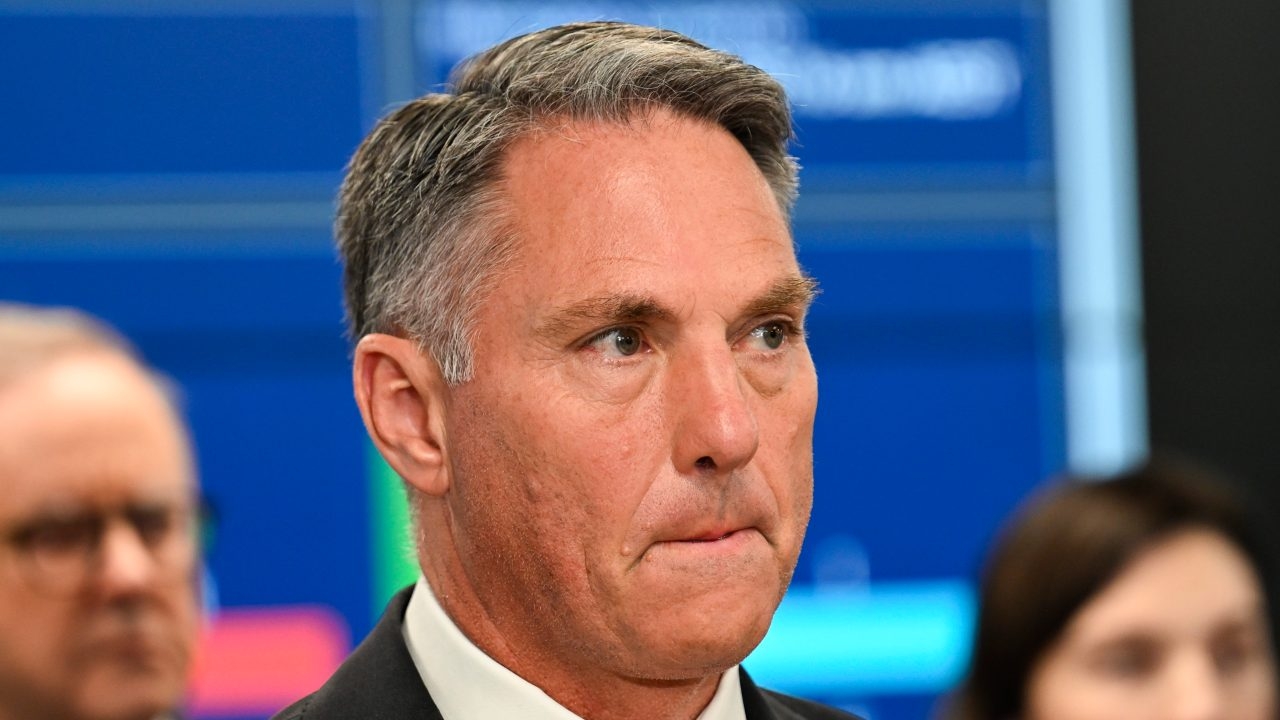 Defence Minister Richard Marles stumbles over policy gap between Australia-US in Iran-Israel conflict
