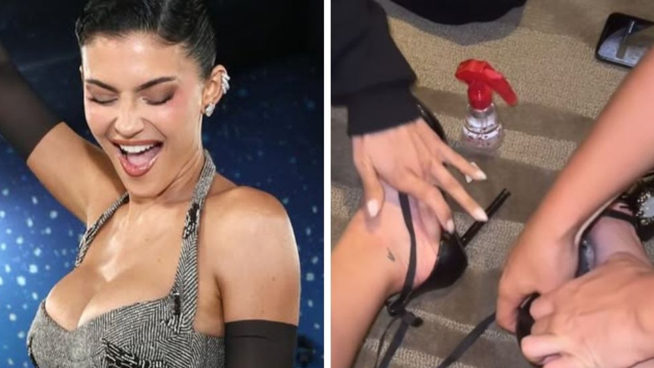 Kylie Jenner screams in pain as her feet get stuck in stilettos at Met Gala