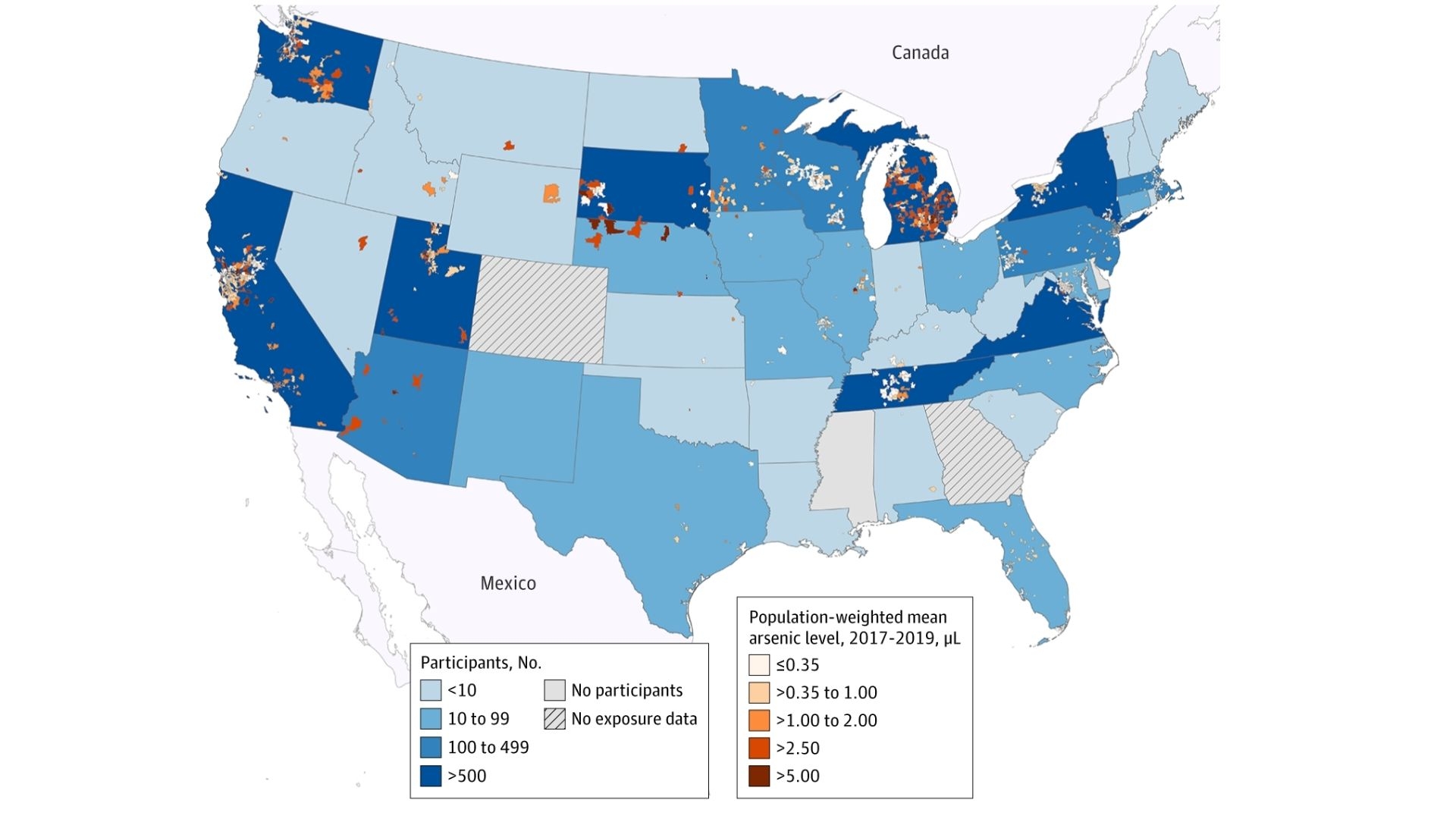 Map Shows States Where Drinking Water Contamination is Highest