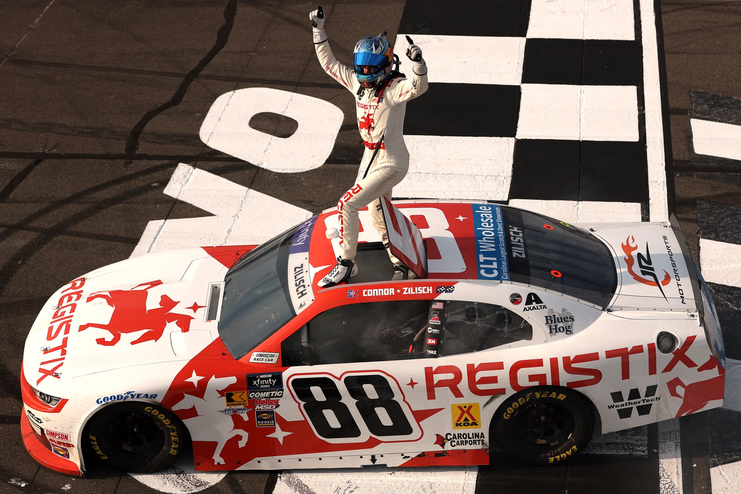 Connor Zilisch Pokes Fun at Dale Earnhardt Jr. After Xfinity Win at Pocono