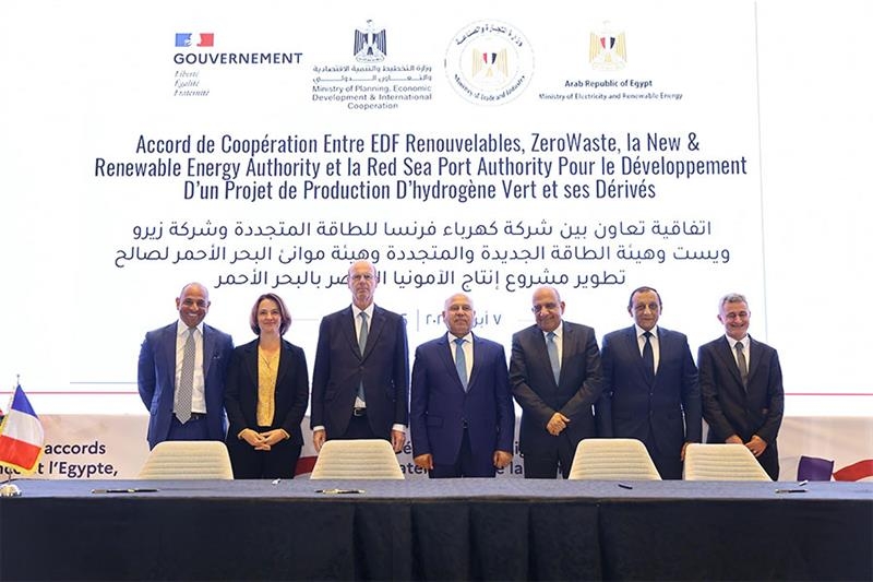 Egypt, France ink €7 bln agreement for green hydrogen production
