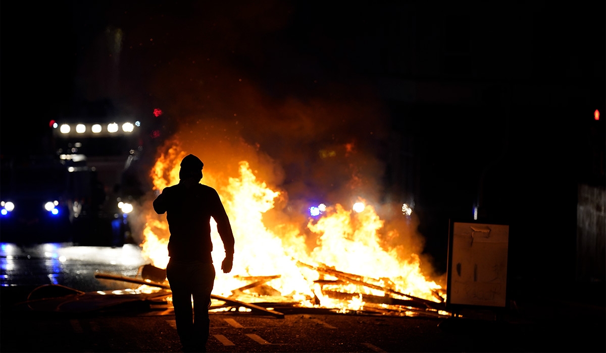 Far-right agitator calls for Catholics and Protestants to unite against 'invasion'