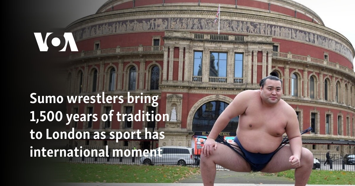Sumo wrestlers bring 1,500 years of tradition to London as sport has international moment