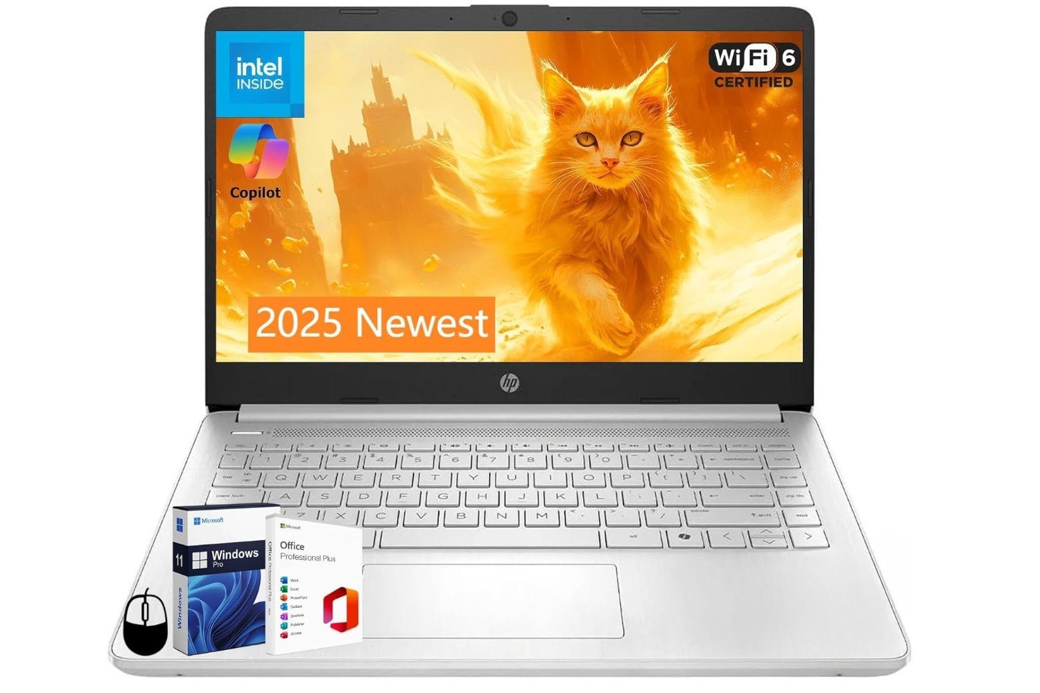 This New 2025 HP 14″ Laptop (16GB RAM, 384GB Storage, Office Pro) Is Already Down 73% on Amazon