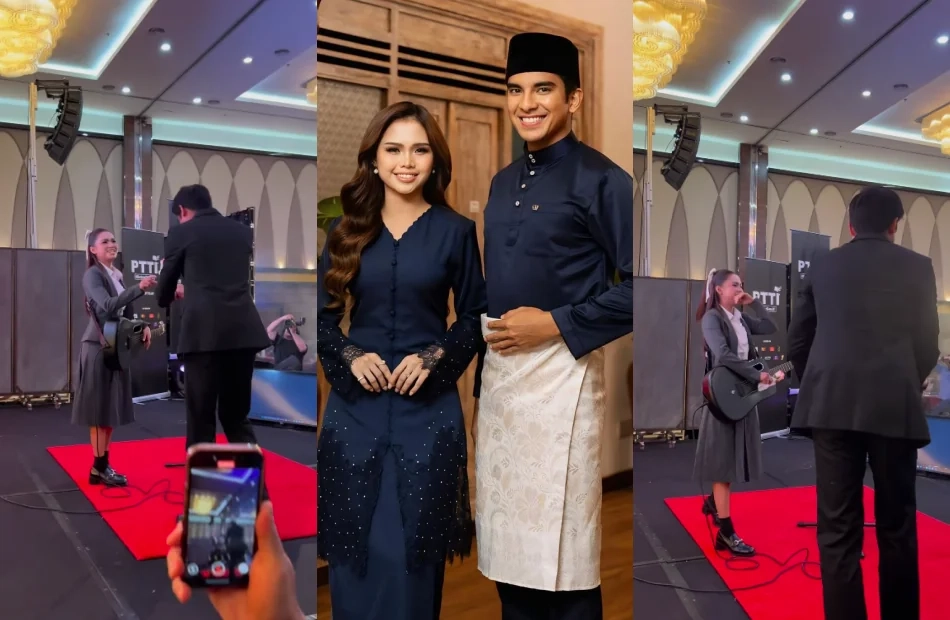 (Video) Bella Astillah Flustered When Syed Saddiq Gives Her A Rose Onstage