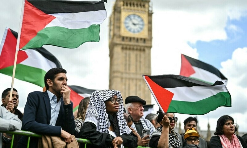Tens of thousands join pro-Palestinian marches across Europe