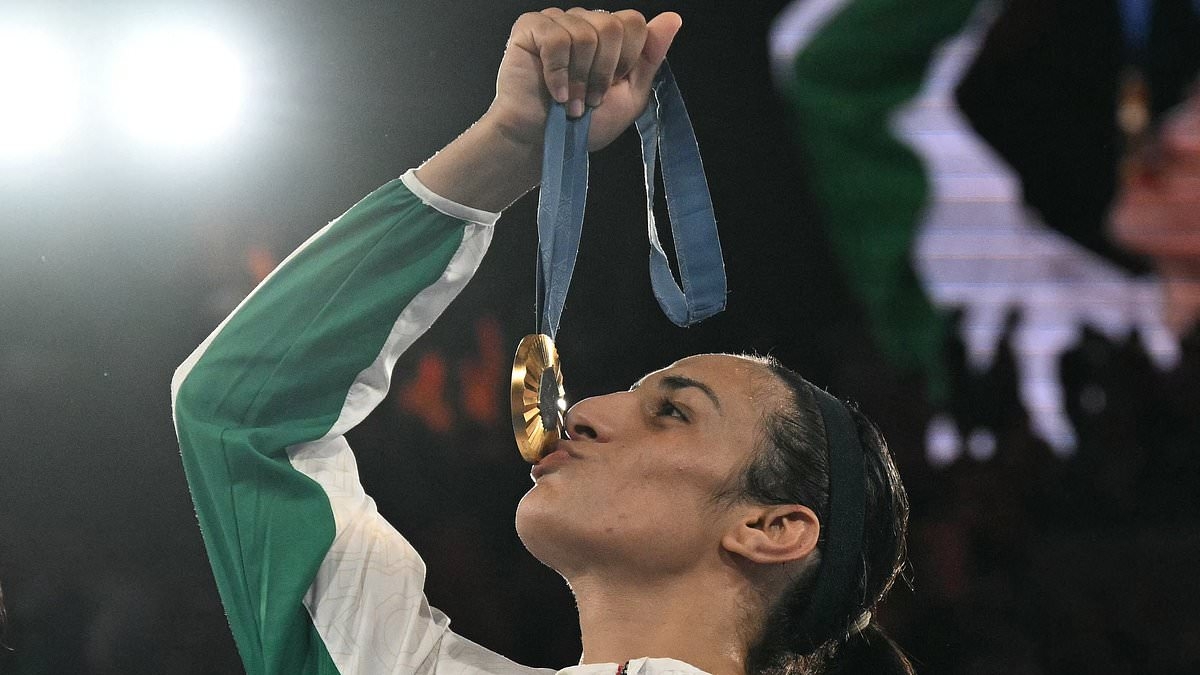 JK Rowling leads calls to take away Imane Khelif's Olympic gold medal - after leaked medical report 'proves she is a biological male'