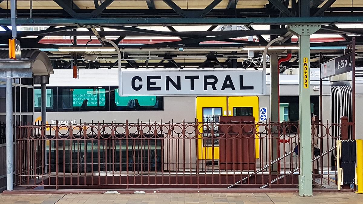 Eagle-eyed Aussie points out the tiny error on a sign passed by thousands of commuters every day at Sydney's Central Station - so can you spot it?