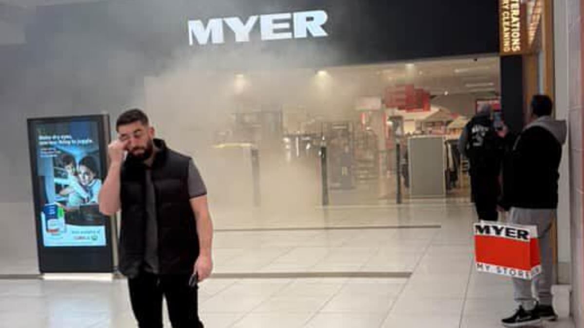BREAKING NEWS Northland Shopping Centre is evacuated AGAIN after fire erupts inside a busy store - just hours after a car smashed into the building