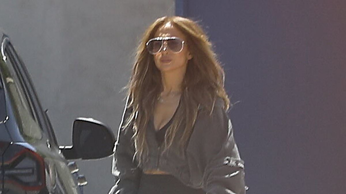 Jennifer Lopez and her child Emme visit the studio... after ex Ben Affleck invited her kids to his premiere