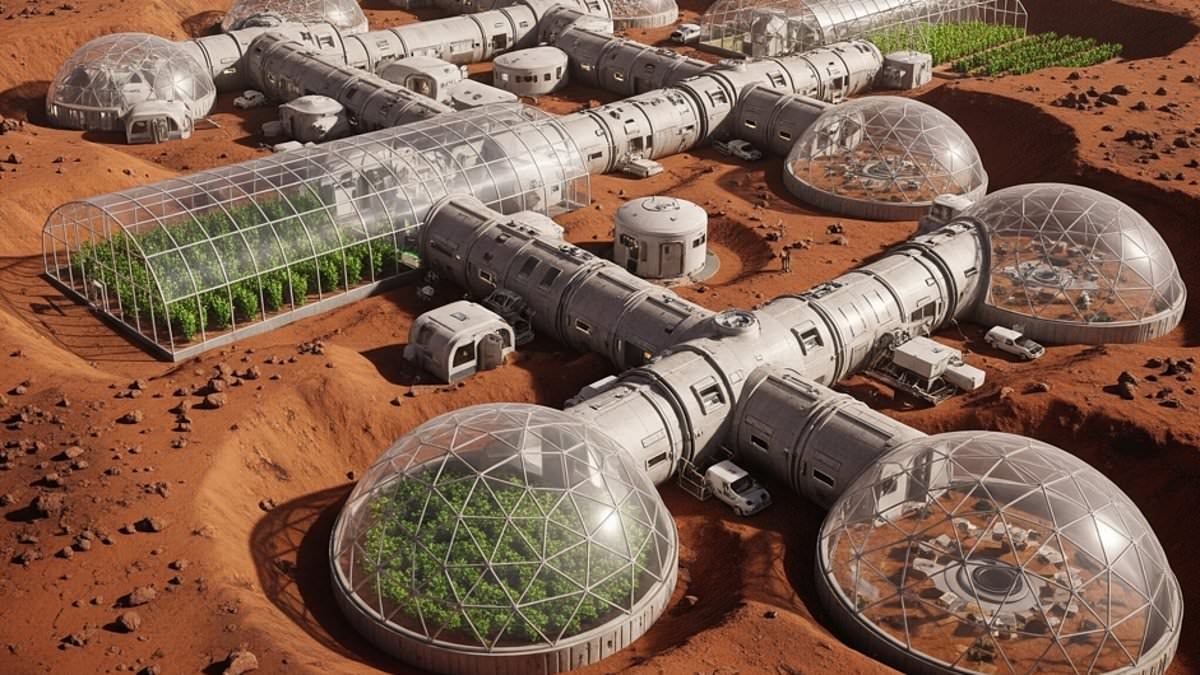 Life on Mars: Humans will live in huge 'space oases' on the Red Planet in just 15 years, European Space Agency predicts