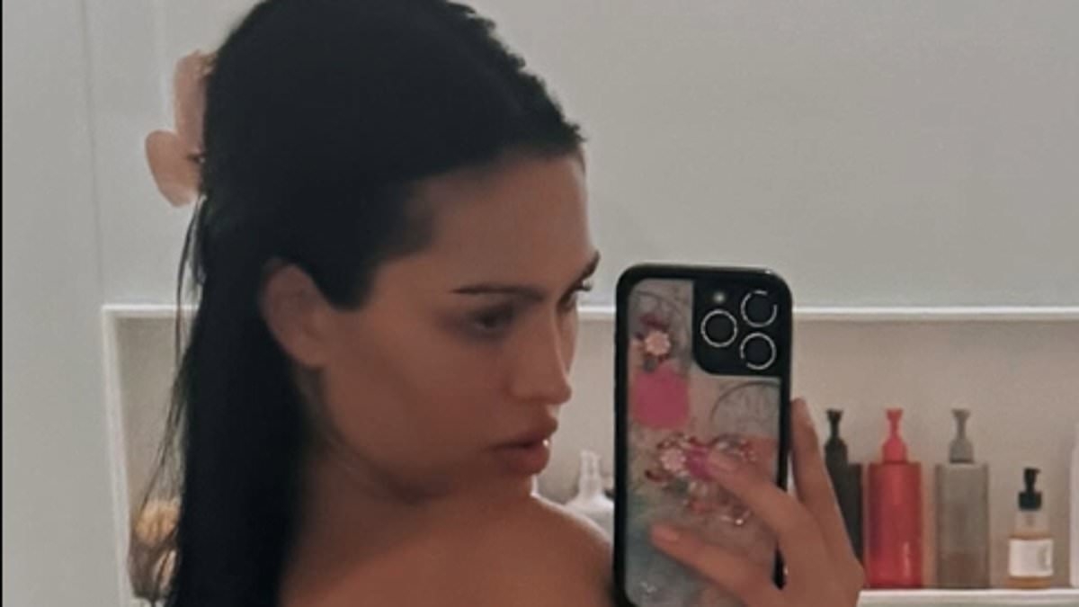 Amelia Gray Hamlin feels 'like a mermaid' as she shows off her butt in a series of edgy snaps on Instagram