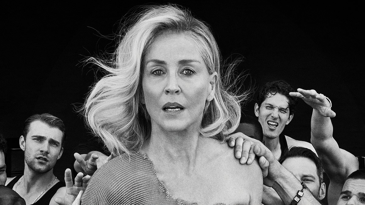 Sharon Stone, 67, goes TOPLESS and writhes around with co-star Halle Berry's ex in raciest shoot ever