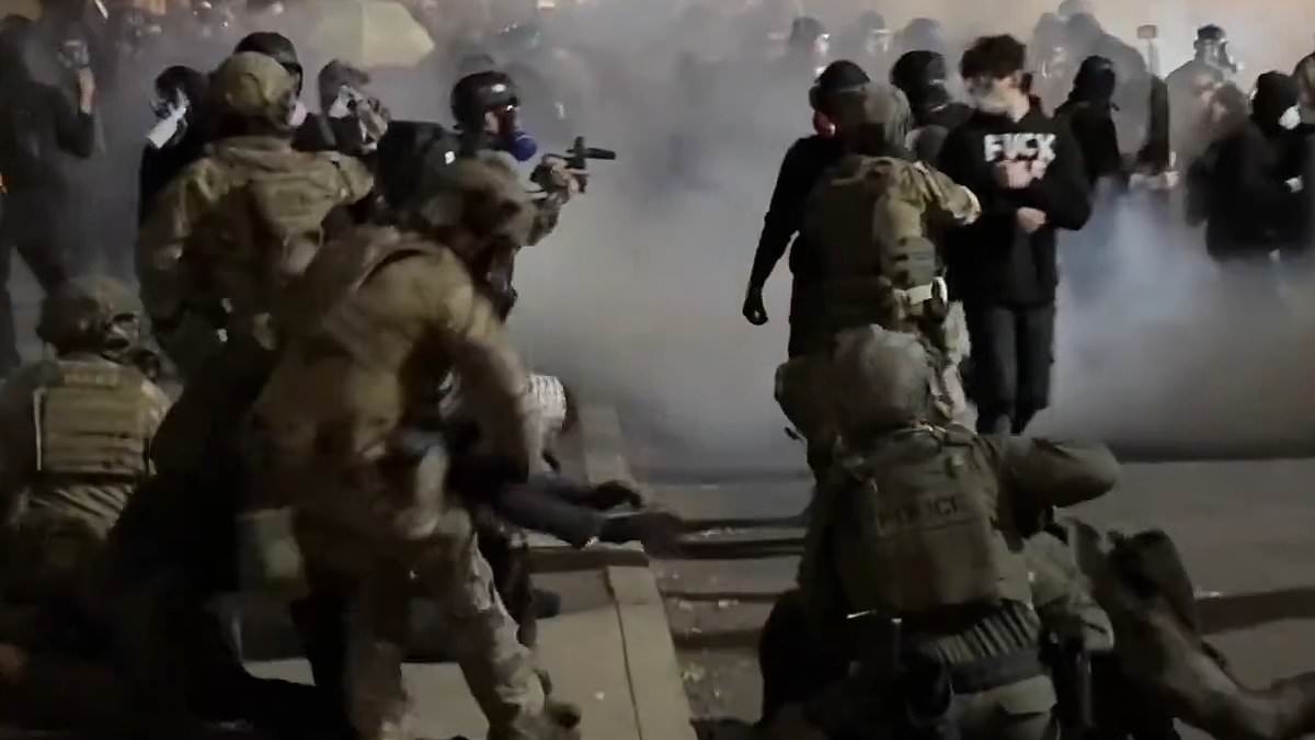 Portland Anti-ICE protests escalate with tear gas and rubber bullets