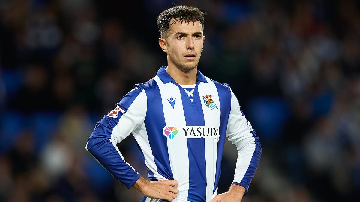 Martin Zubimendi 'touches down in London' ahead of £51m Arsenal move as Mikel Arteta closes in on his first summer signing