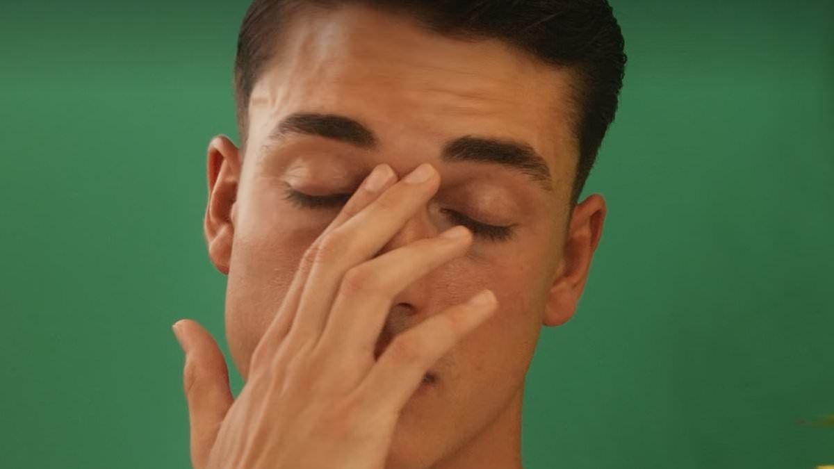 Man fights back tears after partner shares passionate kiss with stranger - before brazenly revealing plans to sleep with him