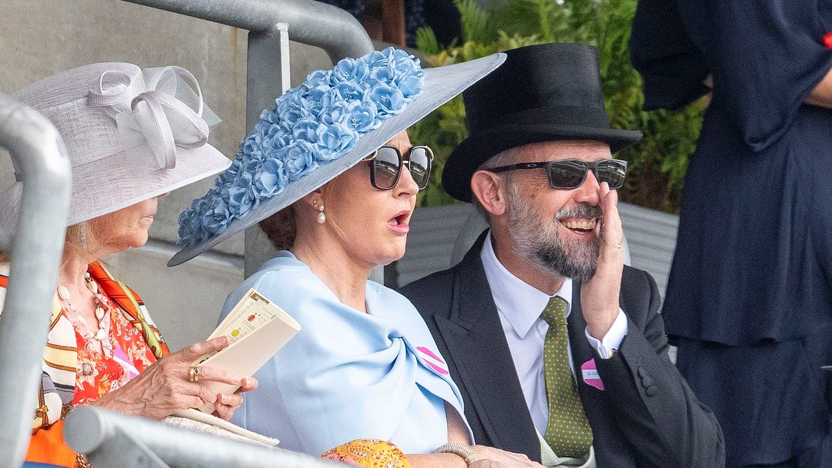 JK Rowling makes rare public appearance at Ascot with doctor husband Neil Murray
