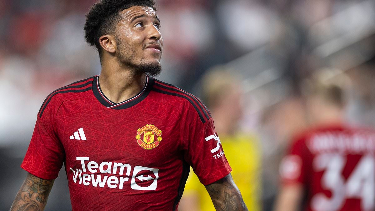 Jadon Sancho at centre of transfer tussle between two European giants as Man United try to cut losses on £73m flop