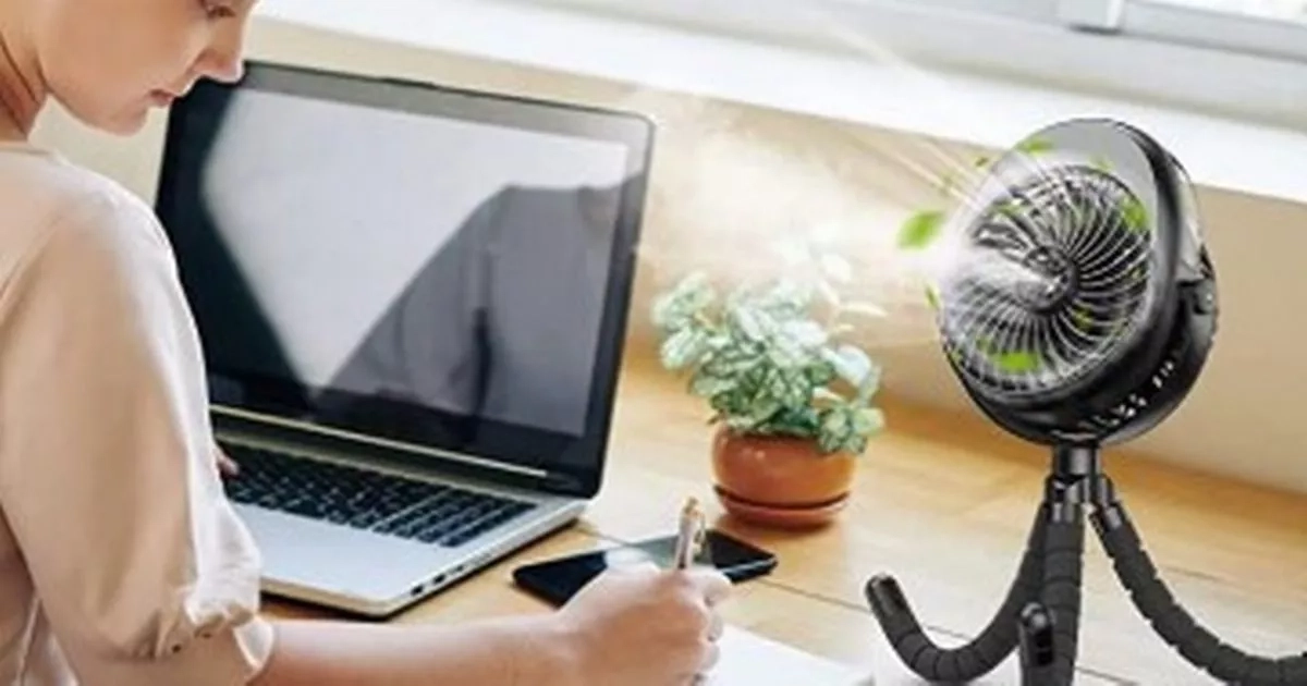 'Versatile' £12 Amazon fan with cooling mist hailed a 'Godsend for a heatwave'