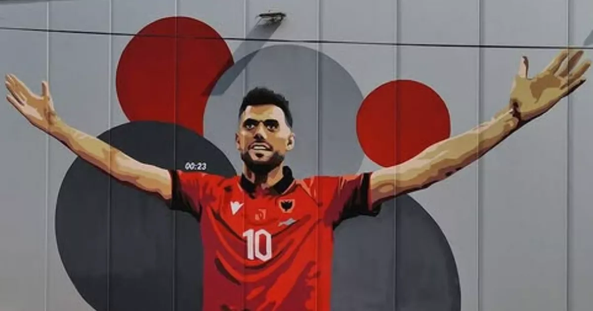 Nedim Bajrami's Rangers woe a world away from Albania hero status as Euros record breaker honoured with special mural