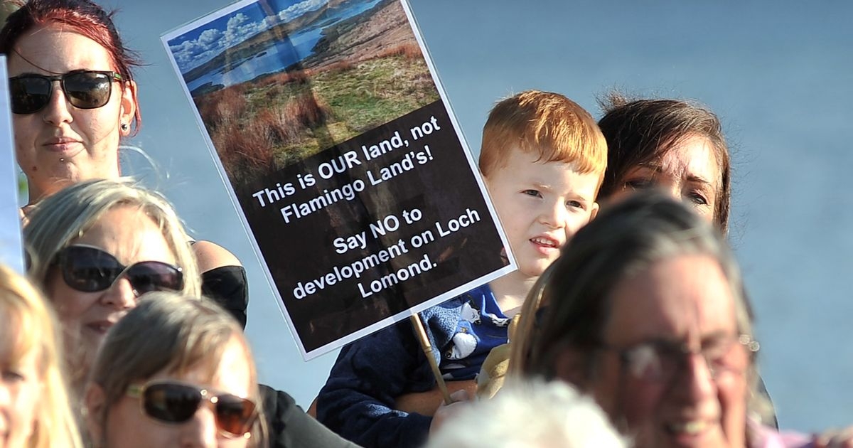 The SNP Government must choose between greedy companies or the people on Flamingo Land at Loch Lomond