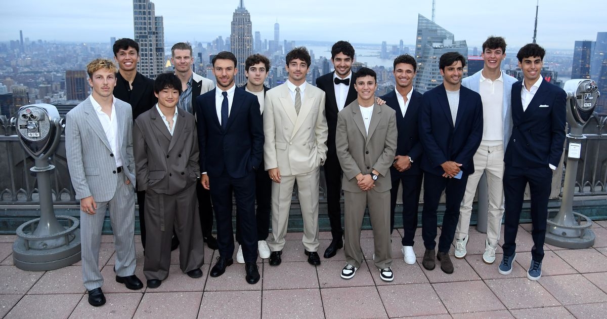 F1 star says what he's not meant to at premiere of Brad Pitt movie