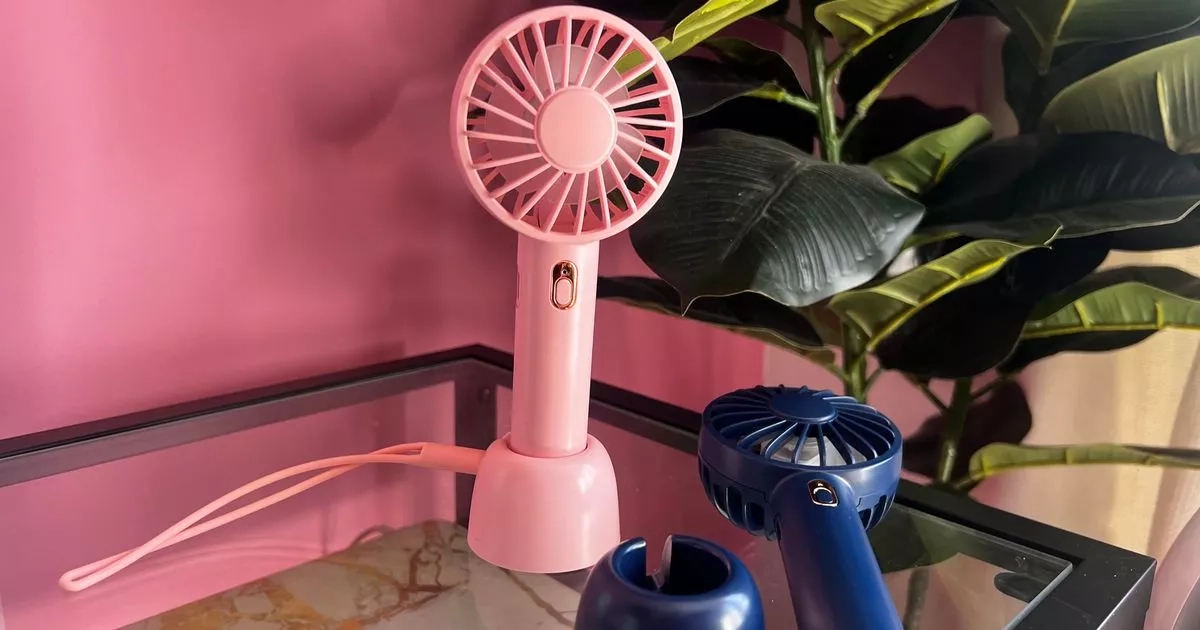 ‘My£9 handheld fan is a staple in my handbag during the heatwave and on holiday'