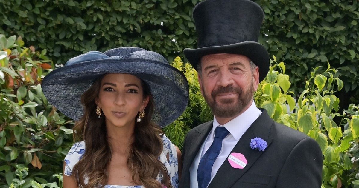 Nick Knowles' wife recreates her wedding look as they pack on the PDA at Ascot