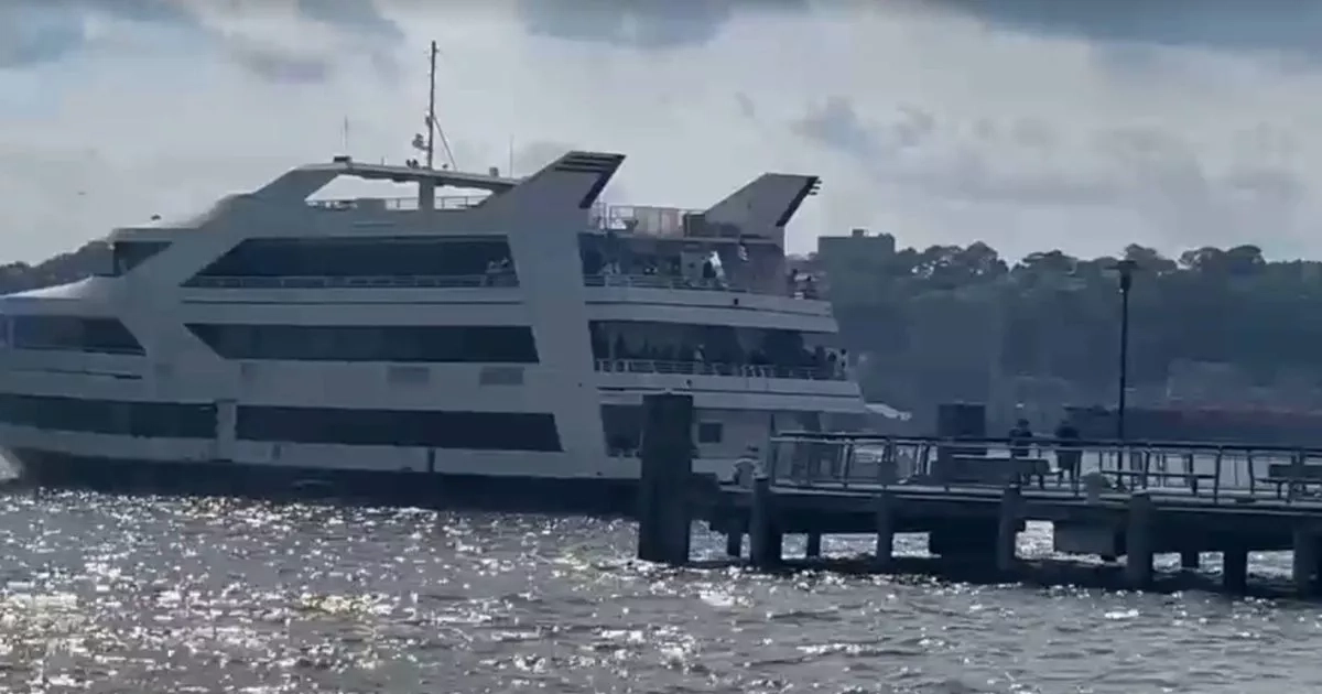 Several injured after yacht carrying 400 people for party cruise hits dock