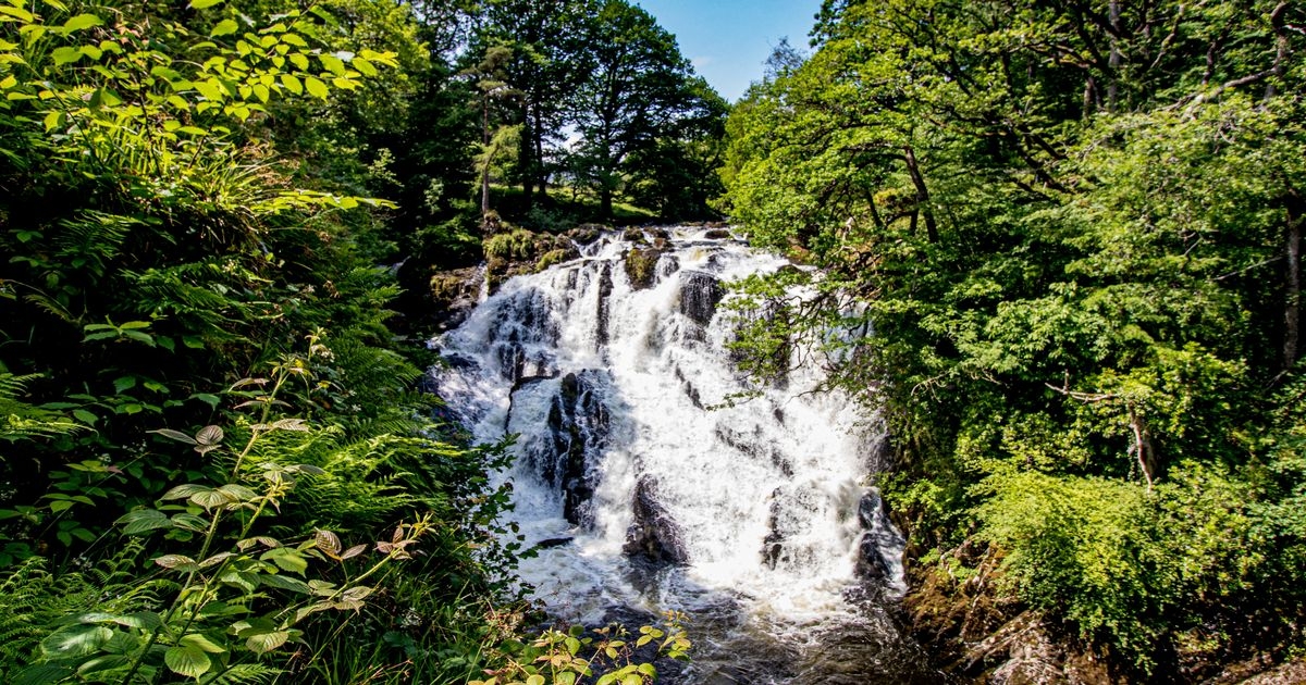 You don't need a big hike to see one of Wales' most powerful waterfalls