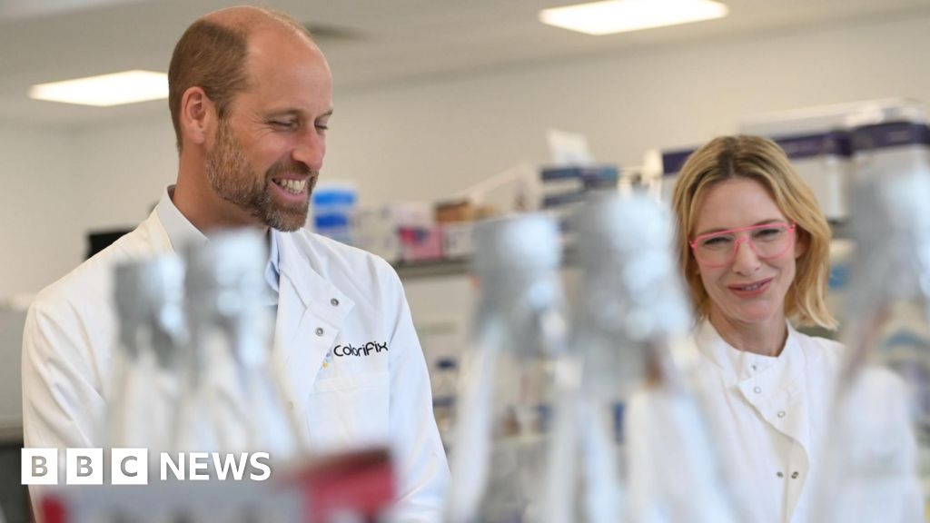 Prince William visits former Earthshot finalists textile dye lab