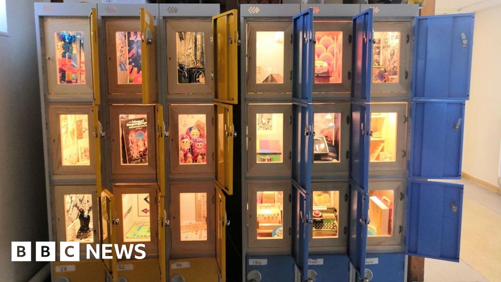 Oxford school creates 'magical' toy worlds using lockers