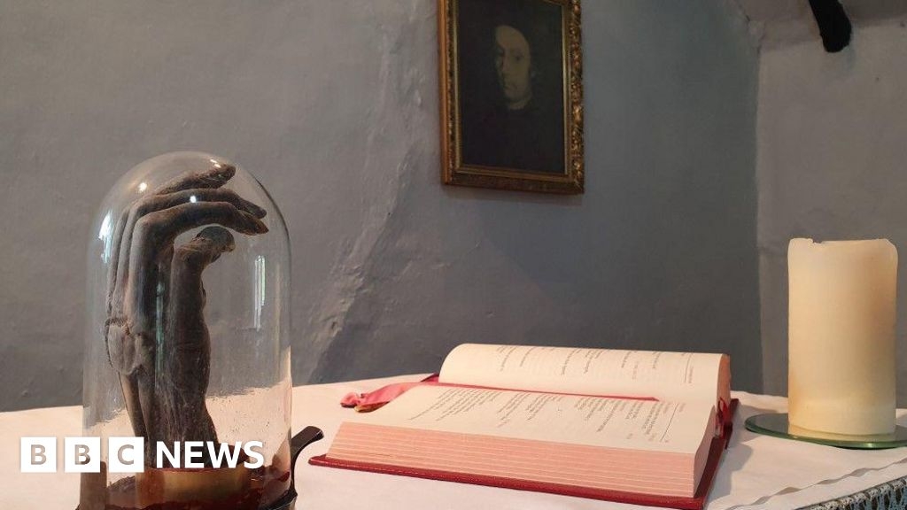 The annual journey of a Roman Catholic saint's 440-year-old hand